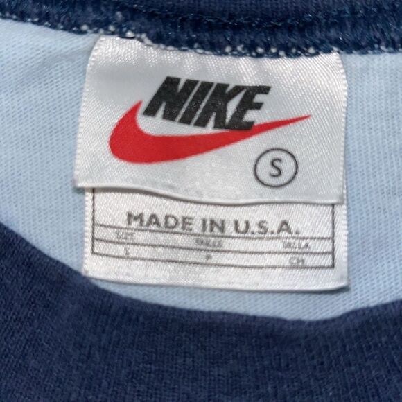 VTG VINTAGE PHIL KNIGHT NIKE ORANGE TAG T SHIRT 1978-1983 CLASSIC RETRO SKY BLUE - Picture 4 of 7